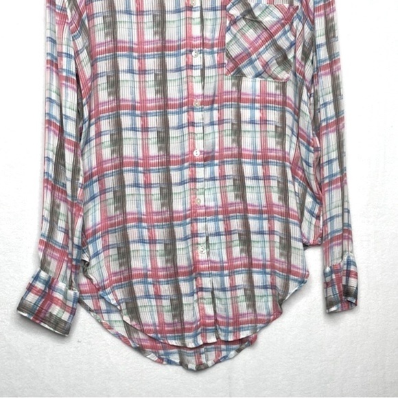 Free People No Limits Plaid Button down Shirt - Picture 6 of 13